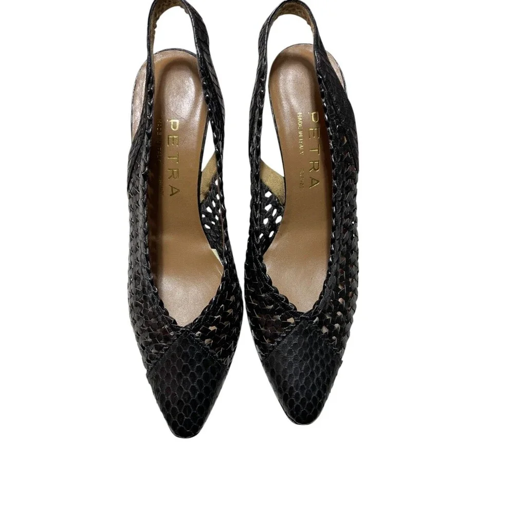 Petra Italy Firenze Shoes 8M 3‎ 1/2 Heel Leather